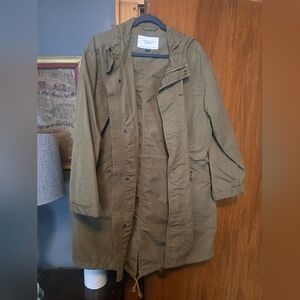 Mens American Eagle Military Trench Jacket